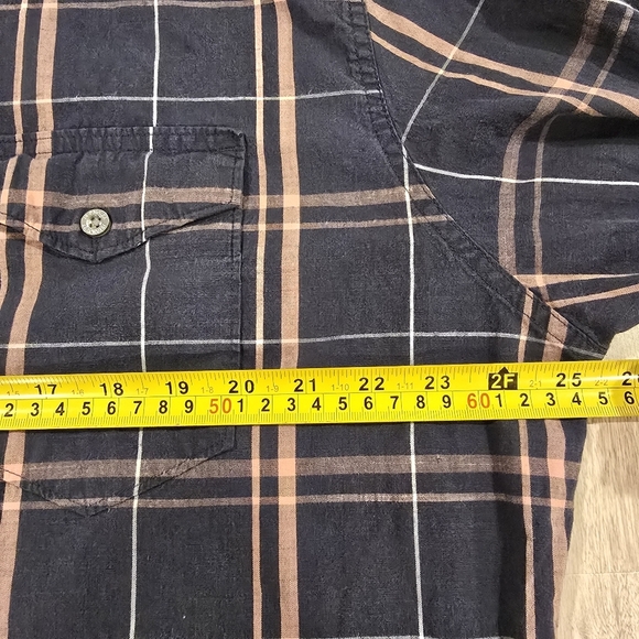 Wrangler Shirt Mens Size 2XL Plaid Button Down Flex For Comfort Cotton Blend. - Picture 9 of 10